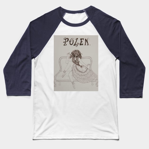 Polen Baseball T-Shirt by Calle Violeta